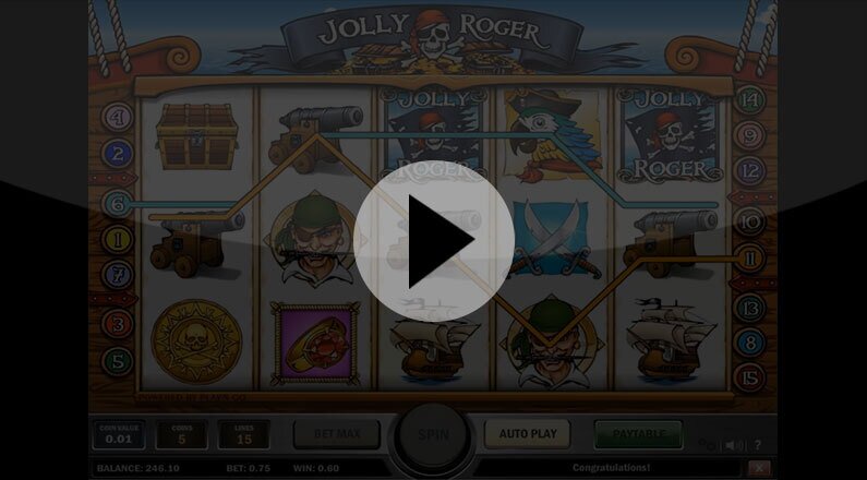 Jolly Roger Spilleautomat - BGiframe