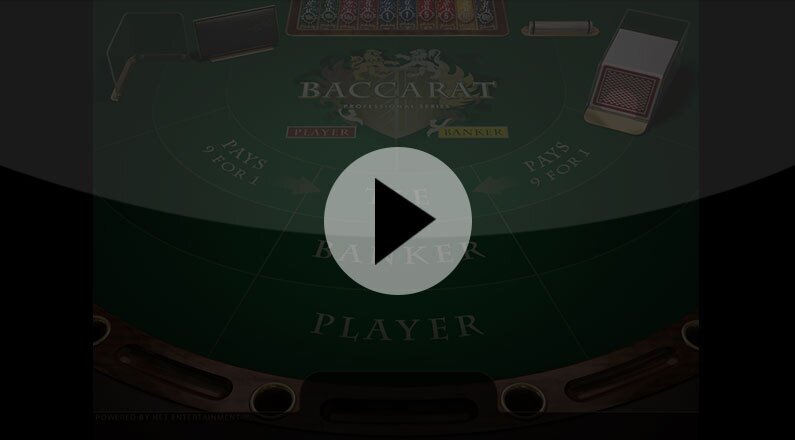 Baccarat Professional Series Live casino