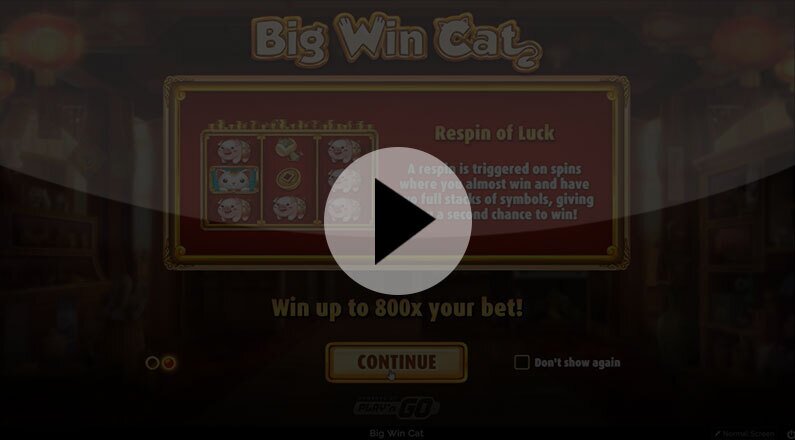 Big Win Cat Spillemaskine - BGiframe