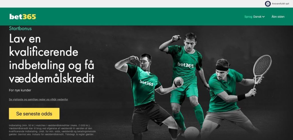 bet365 skærmbillede