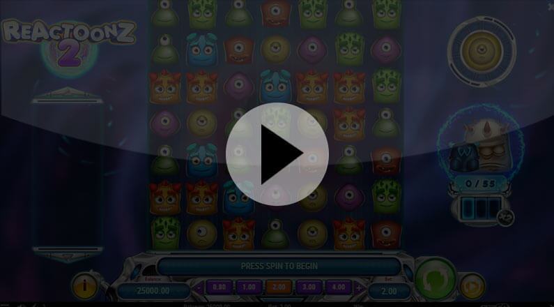 Reactoonz 2 Spilleautomat - BGiframe