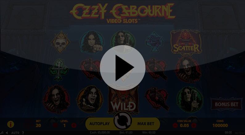 Ozzy Osbourne Spilleautomat - BGiframe