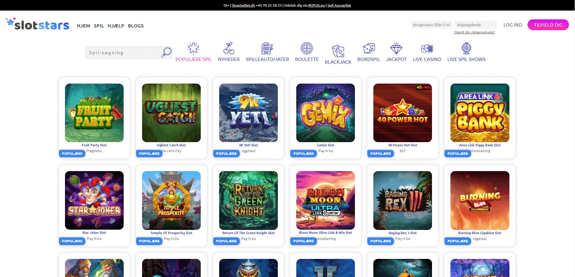 dashboard logo slot stars