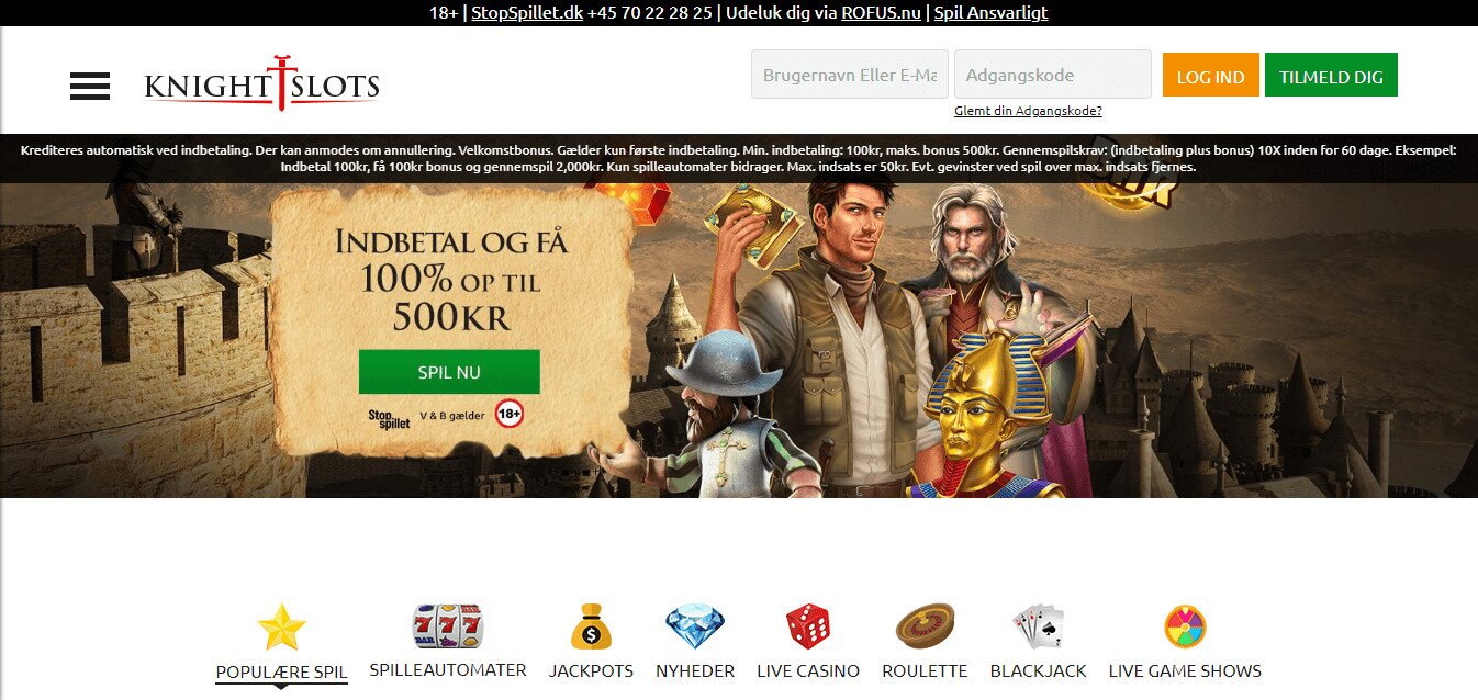 knight slots screenshot dashboard
